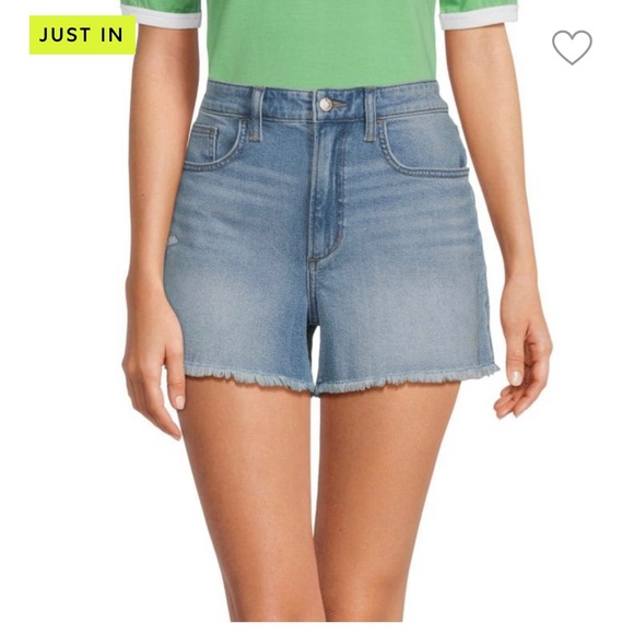 Joe's Jeans Denim - JOE’S JEANS high rise frayed denim shirt, waist 31, inseam 3.5.